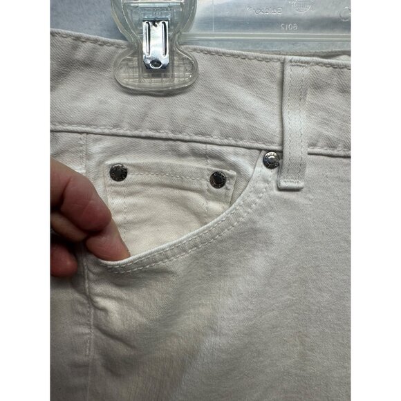 Guess Medium Rise Skinny Sarah Fit White Jeans - Picture 3 of 14